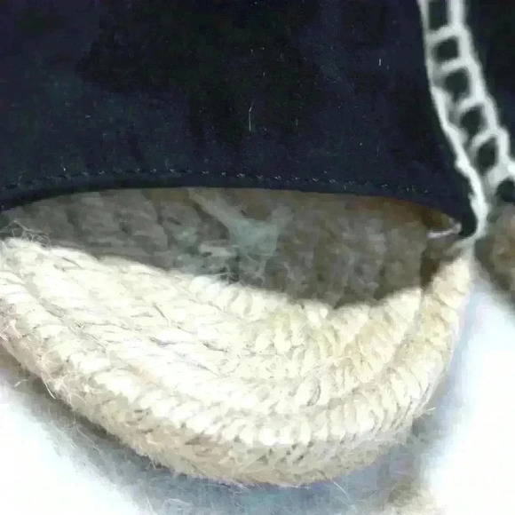 Etienne Aigner Espadrille Lace Up Ankle Strap Black Suede Open Toe Sandal 6 - Picture 3 of 13